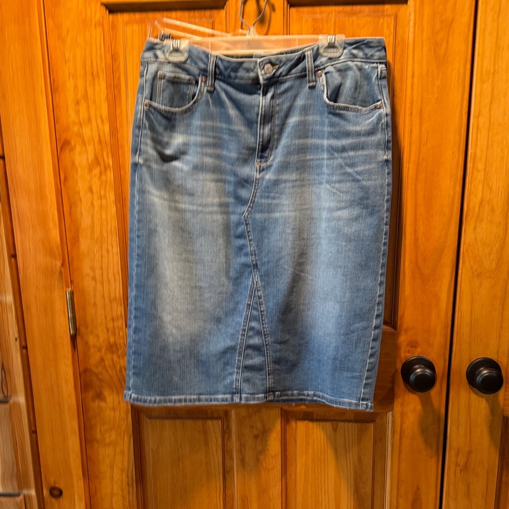 Sonoma Classic Blue Denim Pencil Skirt
